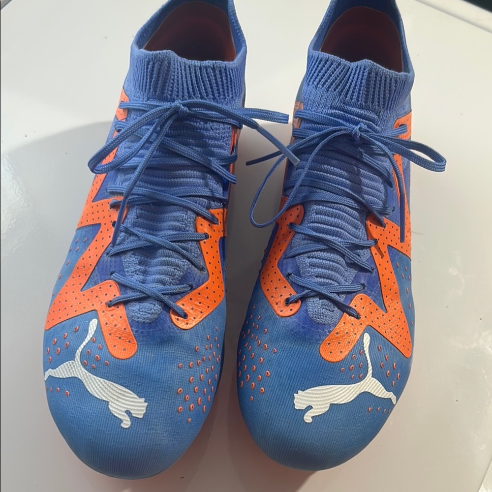 Puma Blue and Orange Men's Shoes